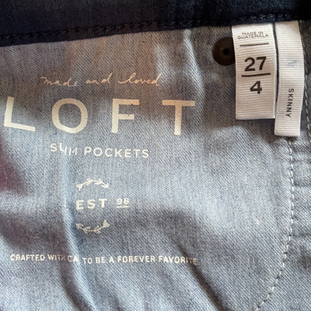 Awesome LOFT Skinny Jeans Dark Blue - Picture 5 of 9